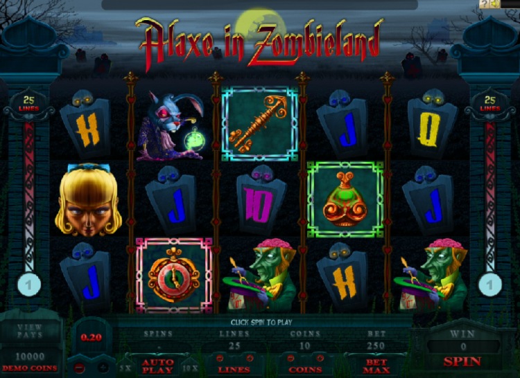 Игровой автомат «Alaxe In Zombieland» в казино GMSlots
