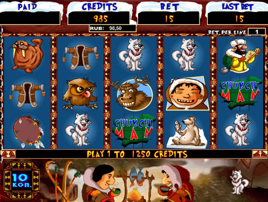 Игровой автомат «Chuckchi Man» в Адмирал казино
