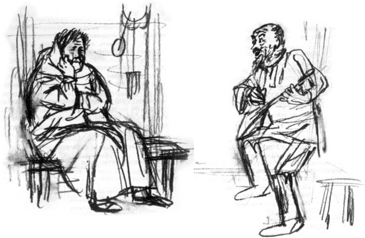 Иллюстрации к рассказам В.М. Шукшина Г.В. Калиновского (1929—2006). 1979 г. «Одни»