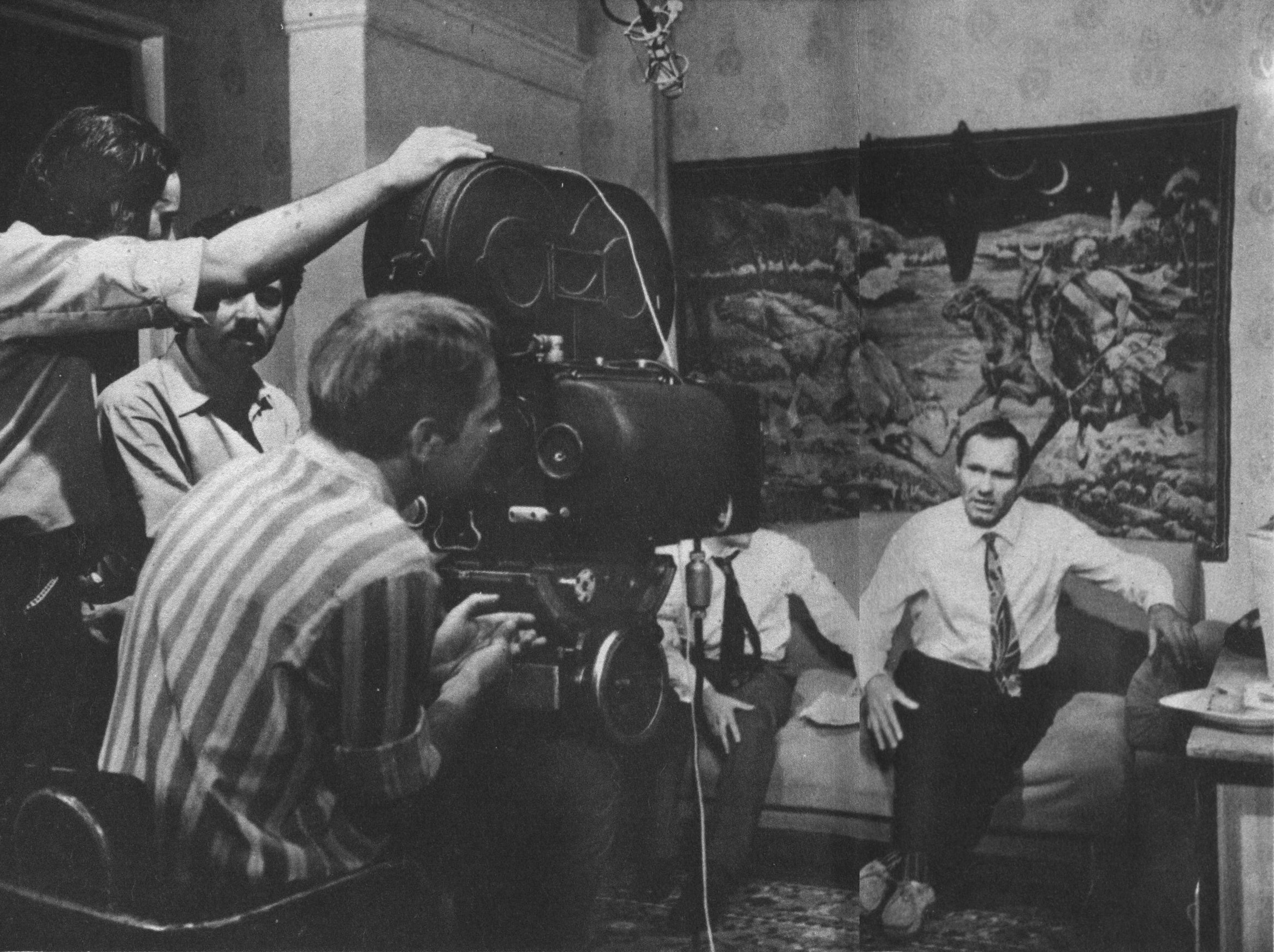 Рабочий момент фильма «Калина красная», 1974.